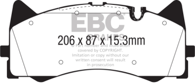EBC Yellowstuff | brzdové destičky přední  DP42298R