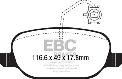 EBC Yellowstuff | brzdové destičky zadní DP42236R