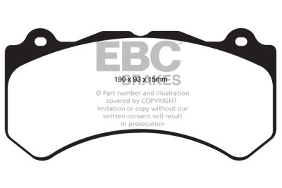 EBC Redstuff | brzdové destičky přední  DP31853C