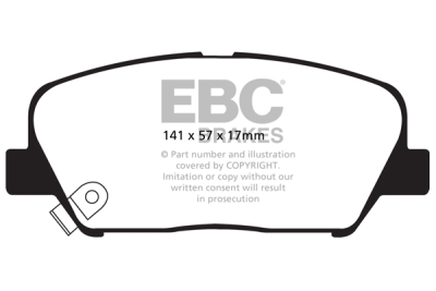 EBC Redstuff | brzdové destičky přední  DP31856C