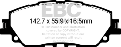 EBC Yellowstuff | brzdové destičky přední DP42378R