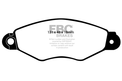 EBC sada brzd PD06KF | destičky Greenstuff & kotouče Ultimax přední PD06KF163