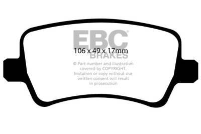 EBC sada brzd PD08KR | destičky Yellowstuff & kotouče Ultimax zadní PD08KR176