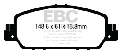EBC Greenstuff | brzdové destičky přední DP23014