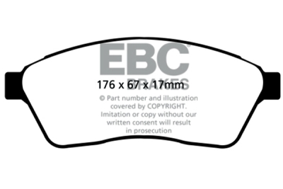 EBC sada brzd PD01KF | destičky Greenstuff & kotouče Standard přední PD01KF260