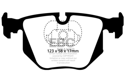 EBC Bluestuff B | brzdové destičky zadní DP51118B