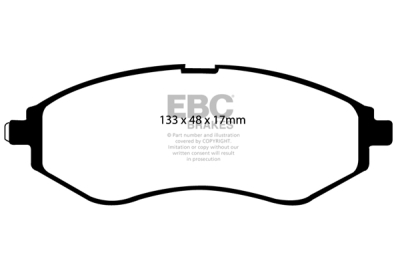 EBC Greenstuff | brzdové destičky přední DP21213