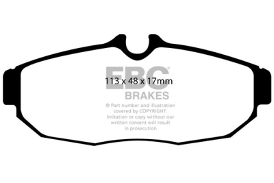 EBC sada brzd PD03KR | destičky Yellowstuff & kotouče Standard zadní PD03KR301