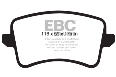 EBC Greenstuff | brzdové destičky zadní DP21988