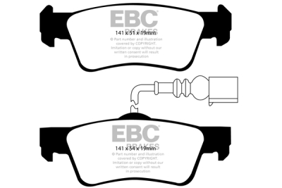 EBC Greenstuff | brzdové destičky zadní DP21907