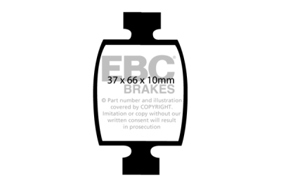 EBC Yellowstuff | brzdové destičky přední  DP42490R