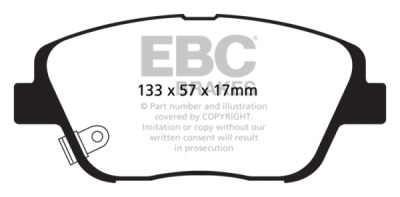 EBC sada brzd PD11KF | destičky Greenstuff & kotouče TurboGroove přední PD11KF740