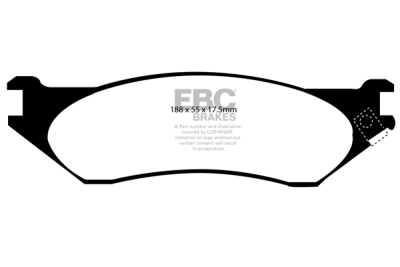 EBC sada brzd PD03KF | destičky Yellowstuff & kotouče Standard přední PD03KF464