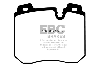 EBC Yellowstuff | brzdové destičky přední  DP4886R