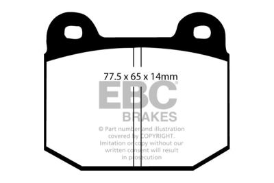 EBC sada brzd PD11KF | destičky Greenstuff & kotouče TurboGroove přední PD11KF801
