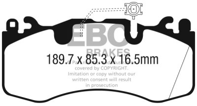 EBC Yellowstuff | brzdové destičky přední DP42336R