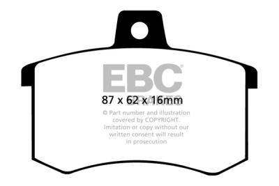 EBC Greenstuff | brzdové destičky zadní DP2370