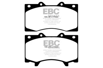 EBC sada brzd PD03KF | destičky Yellowstuff & kotouče Standard přední PD03KF1450