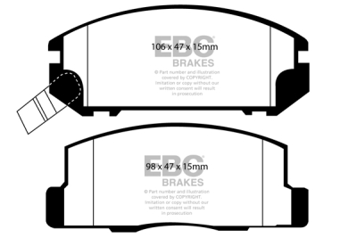 EBC sada brzd PD01KR | destičky Greenstuff & kotouče Standard zadní PD01KR758