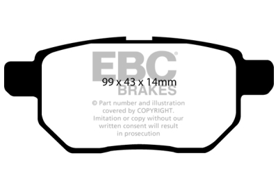 EBC sada brzd PD01KR | destičky Greenstuff & kotouče Standard zadní PD01KR726