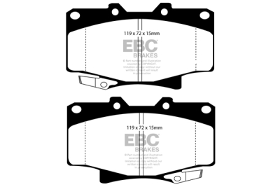 EBC Yellowstuff | brzdové destičky přední  DP4992R