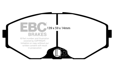 EBC Yellowstuff | brzdové destičky přední  DP41471R