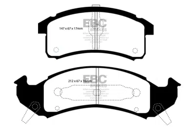 EBC sada brzd PD11KF | destičky Greenstuff & kotouče TurboGroove přední PD11KF305