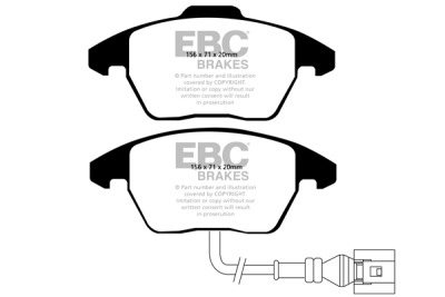 EBC Greenstuff | brzdové destičky přední DP21517