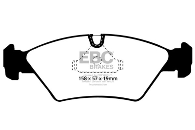 EBC sada brzd PD03KF | destičky Yellowstuff & kotouče Standard přední PD03KF212
