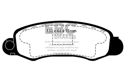 EBC Greenstuff | brzdové destičky přední DP21345