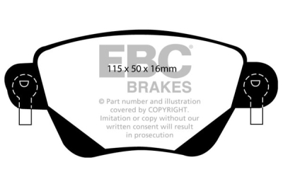 EBC Greenstuff | brzdové destičky zadní DP21350