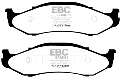EBC sada brzd PD03KF | destičky Yellowstuff & kotouče Standard přední PD03KF607