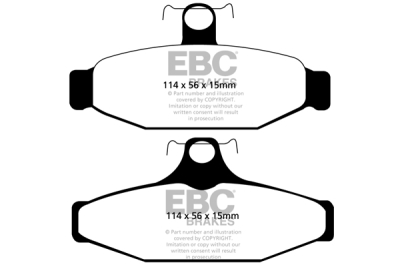 EBC Yellowstuff | brzdové destičky zadní DP41165R