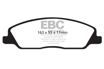 EBC Yellowstuff | brzdové destičky přední  DP41869R