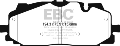 EBC Redstuff | brzdové destičky přední DP32277C