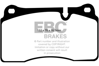 EBC Yellowstuff | brzdové destičky přední DP41922R