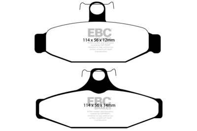 EBC sada brzd PD03KR | destičky Yellowstuff & kotouče Standard zadní PD03KR202