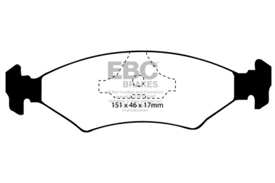 EBC sada brzd PD13KF | destičky Yellowstuff & kotouče TurboGroove přední PD13KF277