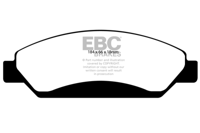 EBC Yellowstuff | brzdové destičky přední  DP41742R