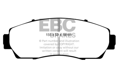 EBC Yellowstuff | brzdové destičky přední DP41743R