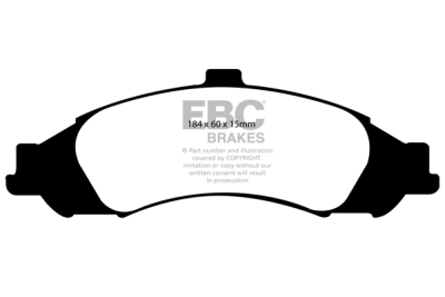 EBC Yellowstuff | brzdové destičky přední DP41721R
