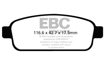 EBC sada brzd PD01KR | destičky Greenstuff & kotouče Standard zadní PD01KR207