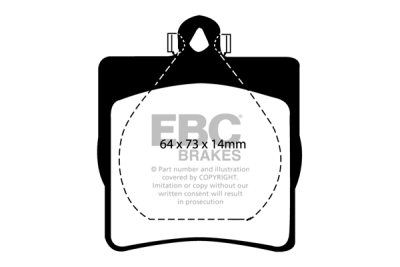EBC sada brzd PD01KR | destičky Greenstuff & kotouče Standard zadní PD01KR218