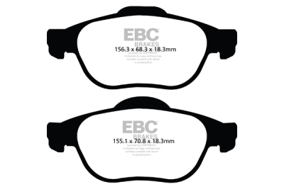 EBC sada brzd PD01KF | destičky Greenstuff & kotouče Standard přední PD01KF1261