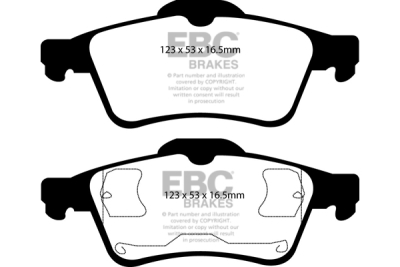 EBC sada brzd PD01KR | destičky Greenstuff & kotouče Standard zadní PD01KR586