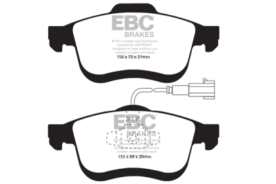 EBC Greenstuff | brzdové destičky přední DP22010/2