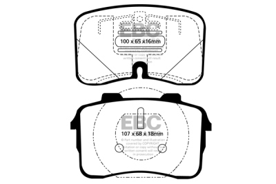 EBC Yellowstuff | brzdové destičky přední DP4883R