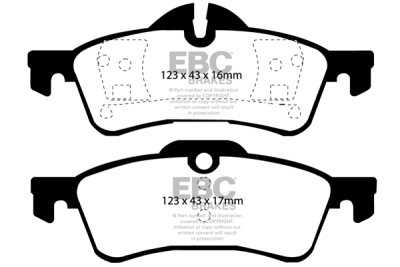 EBC sada brzd PD01KR | destičky Greenstuff & kotouče Standard zadní PD01KR543