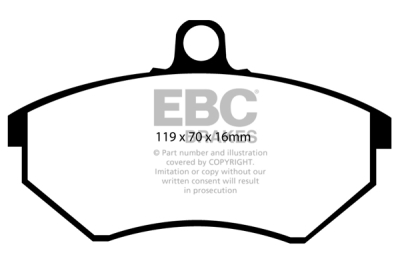EBC sada brzd PD03KF | destičky Yellowstuff & kotouče Standard přední PD03KF1068