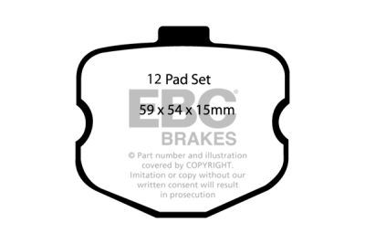 EBC SR11 | brzdové destičky přední - nižší koeficient tření DP81771.14SR11 Sintered (pouze pro použití na okruhu)